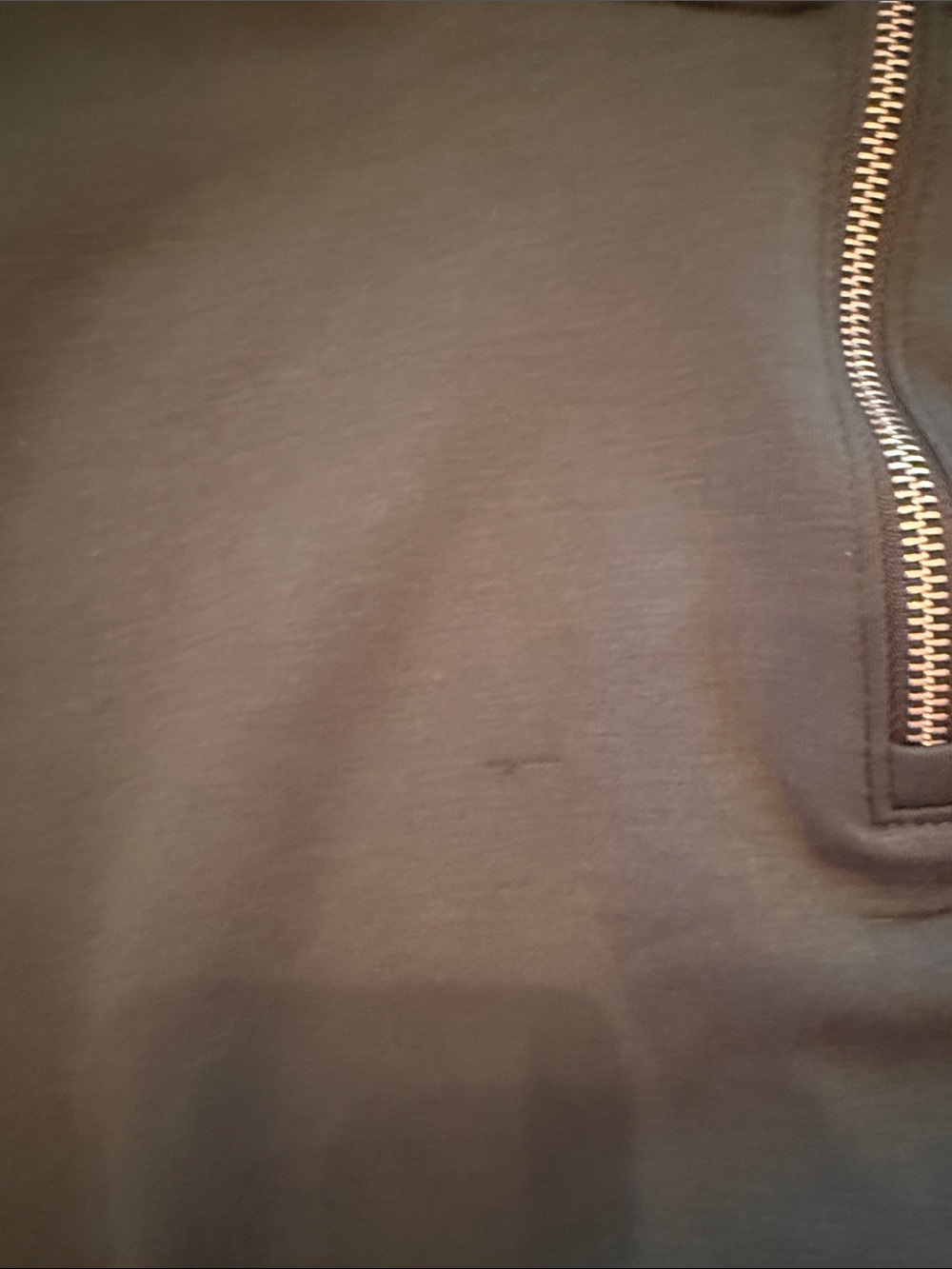 Old Navy Olive Green Women's Half-Zip Funnel Neck Sweatshirt - Picture 4 of 8